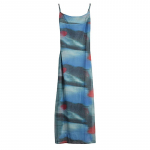 XITAO Fashion Seksikas Naiste Slim Print Slip Slip Kleit LYD1394 One Size sinine