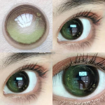 2tk/paar V&auml;rvilised kontaktl&auml;&auml;tsed 14,5 mm rohelised silmav&auml;rvilised l&auml;&auml;tsed Aastased kaunid dioptrilised l&uuml;hin&auml;gelikud l&auml;&auml;tsed &Otilde;pilasev&auml;rvi kosmeetika 0 roheline