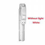 UUS Bluetoothi ​​juhtmevaba Selfie Stick Mini statiiv Pikendatav monojalg t&auml;itevalgustusega Kaugp&auml;&auml;stik IOS Android-telefonile Black No light