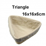 Rootangist leivakorv Naturaalne ovaalne rotangist vitstest taignast fermentatsiooniga leivakorv Triangle 16X16X6