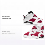Air Jordan 6 Retro PS Carmine 2021 Laste tossud Valge Must 384666-106 35