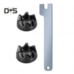 1 komplektne segisti &uuml;hendus mutriv&otilde;tme eemaldamise t&ouml;&ouml;riistakomplektiga Perfect Fit mikseri osa vahetus blenderile KSB5WH KSB5 KSB3 2pcs