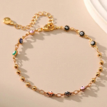 ANENJERY Dropwise Glaze V&auml;rvilised silmad helmed K&auml;ev&otilde;ru naistele Vintage magus ketipeo ehted s&uuml;nnip&auml;evakingitused