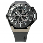 Mazzucato RIM Scuba Black, &uuml;mberp&ouml;&ouml;ratav kahe numbrilauaga automaatne SUB02-BKCG9 100M meeste k&auml;ekell must