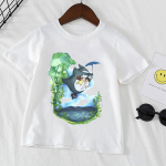 Lapsed Naljakas multikas Lasteriided T-s&auml;rk Armas Anime Suveprint Poiste T&uuml;drukute top 140cm