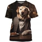 Naljakad s&auml;rgid meestele &Uuml;likond Koer Print Kvaliteetsed meester&otilde;ivad Vabaajar&otilde;ivad L&uuml;hikeste varrukatega T&auml;navadisainer Spordir&otilde;ivad Rannapeo topid 6XL