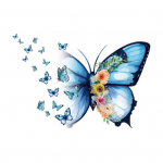 WC-poti kaane kleebis isekleepuv, tugev kleepuvus, veekindel, kergesti eemaldatav tualettruumi istme kleebis, seinakaunistus Butterfly
