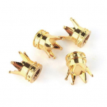 4 tk universaalsed Golden Crown auto veoautode jalgrattarehvid, &otilde;huklapi varre korgid veljed