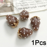 1 tk v&auml;rvilised ehted aksessuaarid Bling vaik 3D maasika v&otilde;lusid k&otilde;rvar&otilde;ngas mood DIY suur suurus 1Pc