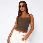 Naiste suvine &otilde;huke mitmek&uuml;lgne camisole vest, traksid, U-kaelusega sisemine alaosa s&auml;rk L&uuml;hike sisemine paagipealne &uuml;hev&auml;rviline S kohv