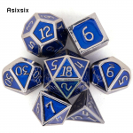 7 tk h&otilde;besinine standardne metallist t&auml;ring, t&auml;ismetallist mitmetahuline t&auml;ringukomplekt, sobib rollim&auml;nguks RPG lauam&auml;ngu kaardim&auml;nguks mitmev&auml;rviline