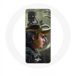 &Uuml;mbris Samsung Galaxy A51 Loki Thor Ragnarokile koos Fanart-kiivriga, 1. hooaeg