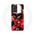 Coque Samsung Galaxy A33 5G Formule 1 Sebastian Vettel F1 Rouge