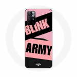 Coque Redmi Note 11 5G ARMY ja Blackpink Blink Pink Black