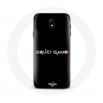 &Uuml;mbris Samsung Galaxy J5 2017 Squid Game logoga must taust