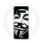 &Uuml;mbris Samsung Galaxy s10 edge jaoks Oleme leegioni anon&uuml;&uuml;mne mask