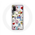 &Uuml;mbris Samsung Galaxy A41 BTS Bangtan Sonyeondan BT21 Van Tata Chimmy Cooky Rj Koya Mang Et Shoo jaoks