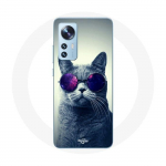 Coque pour Xiaomi Mi 12 / 12X Chat Lunettes violettes Style