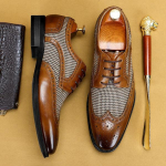 Brocki vanamoodsad teksasnahast jalatsid meestele 46 oranž