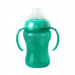 300 ml Sippy tass suure mahuga kaasaskantava veetassiga beebile v&auml;ikelapsele 300ML roheline