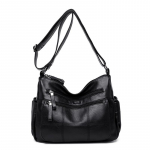 Moodne naiste &otilde;lakott Pehme PU-kott Ema kott Casual Skew Bag Crossbody kott One Size pruun