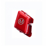 Auto rooliratta M Letter nupp BMW 3. seeria M3 E90 E92 E93 jaoks 2007-2013 Auto lisaseadmete l&uuml;liti asendi kate punane