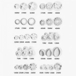 33 tk. plunger Plastic Fondant Cutter isetehtud k&uuml;psise k&uuml;psisevormi koogi k&uuml;psetust&ouml;&ouml;riistad