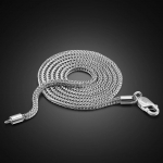 Meeste Ehtne 925 Sterlingh&otilde;be Karpl&uuml;li ja Chopint Ketiga Kaelakee 16-27 tolli (2 mm lai) Meeste choker peen ehtekunst 2mm 55CM