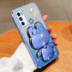 S&auml;delev j&auml;nes meigipeegli hoidik &uuml;mbris Motorola Moto G73 G13 G23 G60 G50 G20 G30 G53 G32 G62 G71 G22 G31 jaoks, pehme kate Moto G8 Plus h&otilde;be