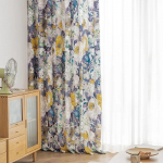 Kardinate &otilde;limaal Ameerika stiilis retro lilledega kardin Magamistuba r&otilde;du aken p&otilde;rand varjutus kardinapuu 150*270cm*2pcs roheline