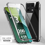 360-kraadine kogu keha kaitse kate jaoks Redmi Note13 Pro 5G 4G Matel p&otilde;rkeraua kahepoolne klaasist p&otilde;rutuskindel kate Redmy Note13 4G h&otilde;be