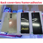 Samsung Galaxy Z Fold3 5G Z Fold 3 F926 F926B F926U jaoks Tagumine Klaasist Akukate Korpuse Asendus + Kaamera L&auml;&auml;ts must
