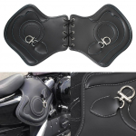 Mootorratta must Pu-nahast soojendusega sadulakaitse deflektorid Harley Touring Street Road Glide Road Kingi Softail Dyna Sportsteri jaoks