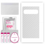apgo Protective Skin Sticker for the back compatible with Google Pixel Fold, Wrap Film, Foil, Vinyl - Pattern Transparent Carbon