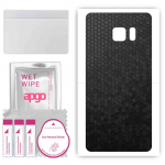 apgo Protective Skin Sticker for the back compatible with Samsung Galaxy Note 5 N920, Wrap Film, Foil, Vinyl - Pattern Black Honeycomb