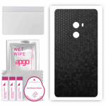 apgo Protective Skin Sticker for the back compatible with Xiaomi Mi Mix 2, Wrap Film, Foil, Vinyl - Pattern Black Honeycomb