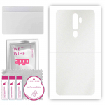 apgo Protective Skin Sticker for the back compatible with Oppo A5 (2020), Wrap Film, Foil, Vinyl - Pattern Matte Transparent