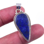 Naturaalne lapis lazuli v&auml;&auml;riskivi 925 prooviga puhas sterlingh&otilde;be Kingitus Ripats 1,50 w5l73 blue
