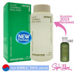 [INNISFREE] Olive Vitamin E Real Skin 170ml 1pc + Sample Gifts blue