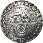 1895 USA AMEERIKA &Uuml;HENDRIIGID Tiger Hobo nikli m&auml;lestusesemed kogutavad suveniirid h&otilde;bem&uuml;ndid