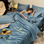 Kerge luksuslik pestud suvine jahe tekk j&auml;&auml;siidist kliimaseade &uuml;he kaheinimesevoodi &otilde;huke tekk voodipesu Queen-size tekk 150x200cm 1pcs set