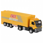 1/50 m&auml;nguauto, sulamist survevalukonteineriga automudel, lendava tiivaga veoauto konteinerveoauto mudel, tehniline auto, &otilde;petlik laste m&auml;nguauto 1/50-Size:24*7.5*5cm sinine