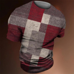 Vintage Meeste T-s&auml;rk 3D Mood Patchwork Print T-s&auml;rk Liiga suur vabaaja l&uuml;hikeste varrukatega suvised t&auml;navar&otilde;ivad Meeste riided T-s&auml;rgid Topid XL