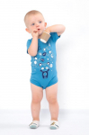 Bodysuit (infant boys) Summer 5011-001-33-4 HC 56 t&uuml;rkiissinine