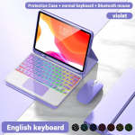 Taustavalgustusega IPad Magic klaviatuur IPad Pro 11 2024 2021 2020 Mini 5 6 10,2 9/8/7 2018 2017 5 6th Air 11 2024 12,9 10,5 9,7 Air 3 2 nahk&uuml;mbris 9.7 5 6th Air2 Pro