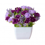 V&auml;rskelt s&auml;iliv kunstlik bonsai, kastmiseta hooldusvaba v&otilde;ltsitud potitaimede kodukaunistus kollane