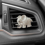 Elephant Car Parfume Crystal Elephant Car Air Vent parf&uuml;&uuml;miklamber