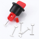 100 tk terasest asendusn&otilde;elad p&otilde;randakatte seinaplaatide tasanduss&uuml;steemi jaoks 1,5 mm 1.5mm 100pcs