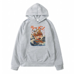 Uus meeste ja naiste pullover Street Fashion Jaapani anime tr&uuml;kitud kampsuniga kapuutsina mustriga s&uuml;gis/talve avar kapuuts S