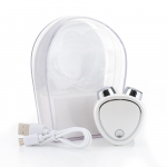 EMS Micro Current Beauty Instrument Facial Lifting Salendav Seade Eemaldab tursed V&auml;henda Kortsude Vibratsiooni Kahe rulliga masseerija